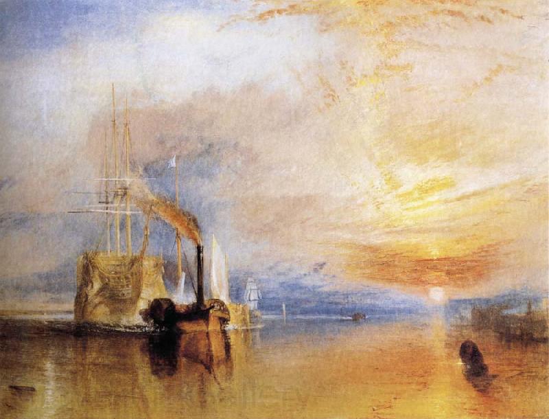 J.M.W. Turner The Fighting Temeraire Tugged to her Last Berth to be Broken Up Germany oil painting art